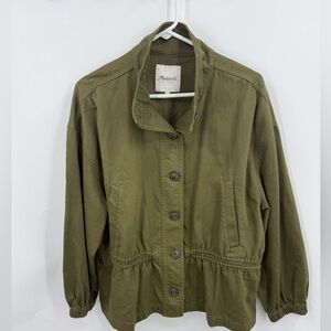 Madewell Highbury olive green, utility Military Jacket L